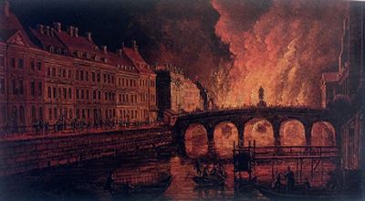 Der Brand auf dem Mühlendamm, 8. Mai 1759