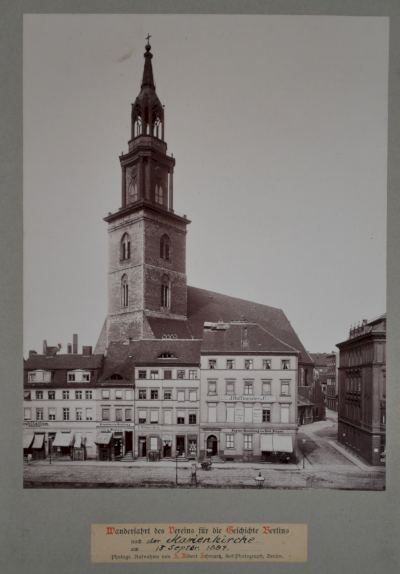  F. Albert Schwartz, Wanderfahrten des Vereins für die Geschichte Berlins, 18.09.1887, Mi- N 919