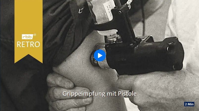 grippeimpfung mit pistole