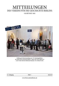 Mitteilungen, Juli 2015, Heft 3 - 111. Jahrgang