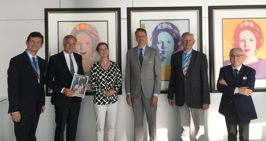 v.l.n.r.: Dr. Dirk Palm, Beate Gerlings, Botschafter Wepke Kingma, David Hakkenberg, Mathias C. Tank